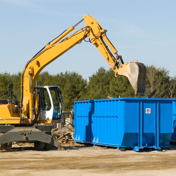 what size residential dumpster rentals are available in Tiller Oregon